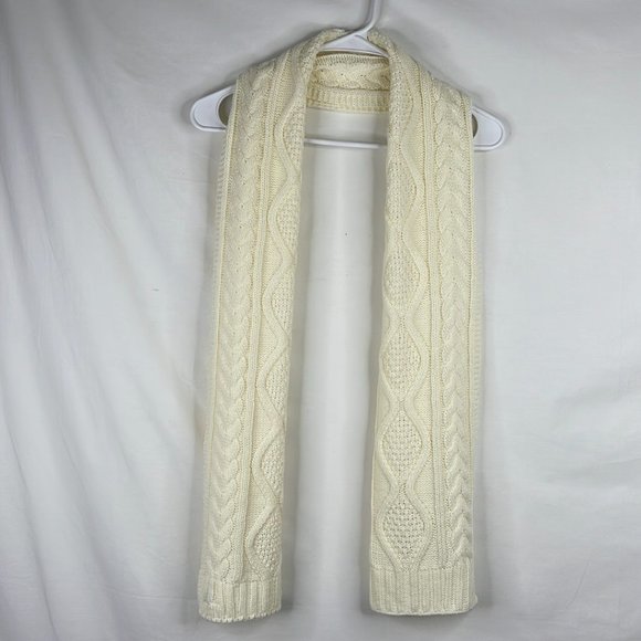 Beautiful Cream Scarf for Women W 10" |  L 68" Approx - Picture 1 of 3